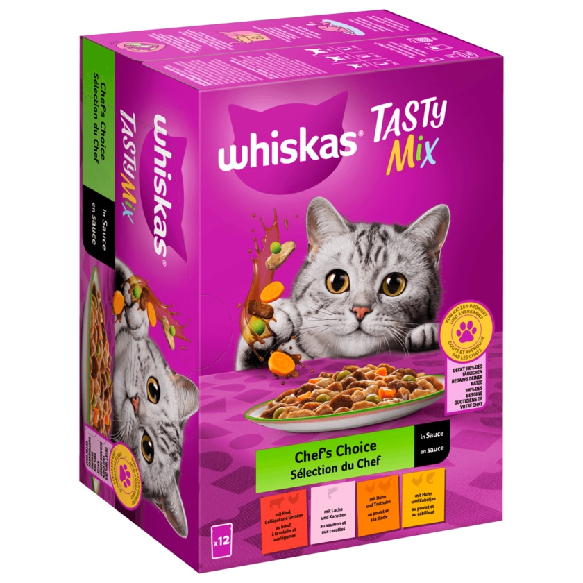 Whiskas Tasty Mix Chef´s Choise in Sauce 12 x 85g
